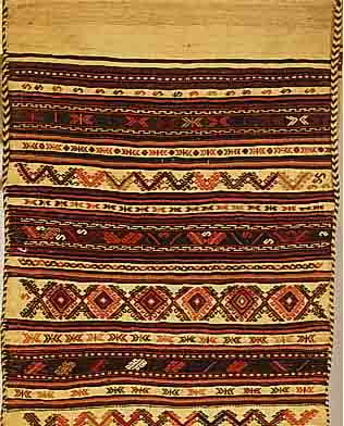 GETREIDE SACK SHAHSAWAN,PERSIEN CA 123 X 74 CM. EHZ 2.CA 60 JAHRE.