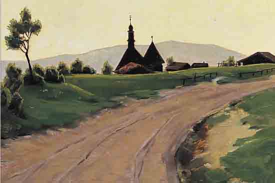 GRADL, HERMANN, 1883 MARKTHEIDENFELD-1964 NüRNBERG, BEDEUTENDER FRäNKISCHER LAND- SCHAFTSMALER, WAR LEITER DER FACHKLASSE FüR ...