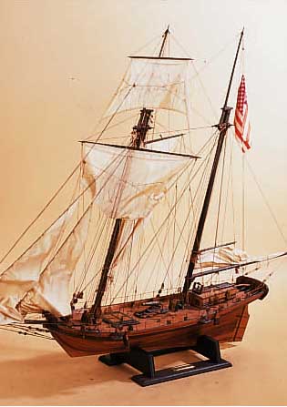 MODELL DES KUTTERS ALERT VON 1816, GEBAUT 70ER JAHRE, AMERIKANISCHER KüSTENSEGLERZUM AUFSPüREN VON SCHMUGGLERN, QUALITäT- VOLLES ...