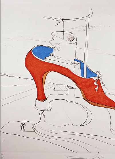 DALí, SALVADOR, 1904-1989, DER üBERWUNDENE FLUCH, FARBLITHOGRAPHIE, HANDSIGN. UND NUM. 17/195, CA. 39,5 X 31 CM, WVZ ...