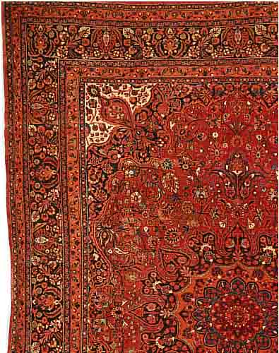BIRDJAND, PERSIEN, 428 X 314CM, EHZ 3 FLOR WOLLE, CA.40 JAHRE
