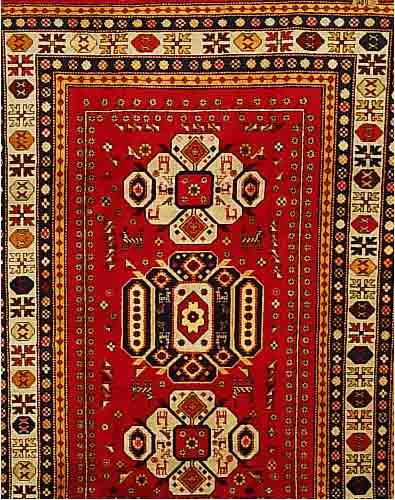 KAZAK, RUSSLAND, 290 X 198CM, EHZ 3 FLOR WOLLE, CA.10 JAHRE