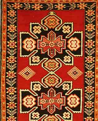 KAZAK, RUSSLAND, 264 X 130CM, EHZ 2 FLOR WOLLE, CA.10 JAHRE