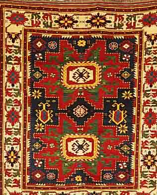 KAZAK, RUSSLAND, 168 X 174CM, EHZ 2 WOLLE AUF WOLLE, CA.10 JAHRE