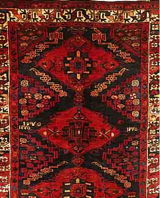 AFSCHAR, PERSIEN, 189 X 144CM, EHZ 3 FLOR WOLLE, DATIERT 1946