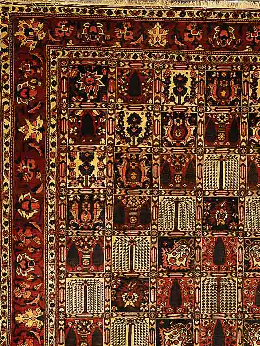 BACHTIAR, PERSIEN, 405 X 314CM, EHZ 3 FLOR WOLLE, CA.50 JAHRE