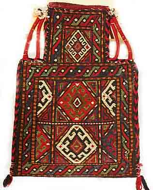 SHAHSAWAN SALZTASCHE, PERSIEN, 45 X 30CM, EHZ 2, WOLLE AUF WOLLE, CA.60 JAHRE