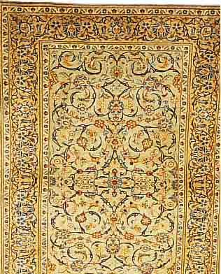 KESCHAN, PERSIEN, 160 X 110CM, EHZ 2 FLOR WOLLE, CA.60 JAHRE