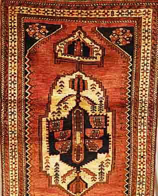GASHGAI, PERSIEN, 205 X 122CM, EHZ 3 WOLLE AUF WOLLE, CA.60 JAHRE