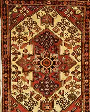 TOSHAGHAN, PERSIEN, 141 X 101CM, EHZ 3 FLOR WOLLE, CA.40 JAHRE