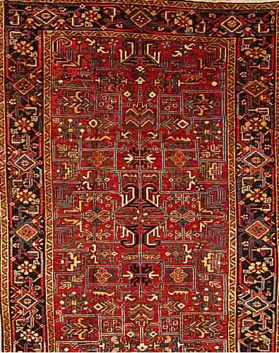 HERIZ, PERSIEN, 284 X 185CM, EHZ 2-3 FLOR WOLLE, CA.50 JAHRE