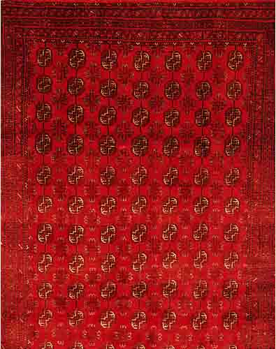 TORKMAN, PERSIEN, 275 X 195CM, EHZ 2 FLOR WOLLE, CA.20 JAHRE