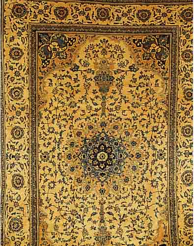 KESCHAN, PERSIEN, 322 X 213CM, EHZ 2-3 FLOR WOLLE, CA.40 JAHRE