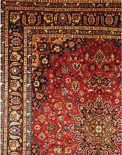 MESCHAD SIGN., PERSIEN, 375 X 300CM, EHZ 3 FLOR WOLLE, CA.20 JAHRE