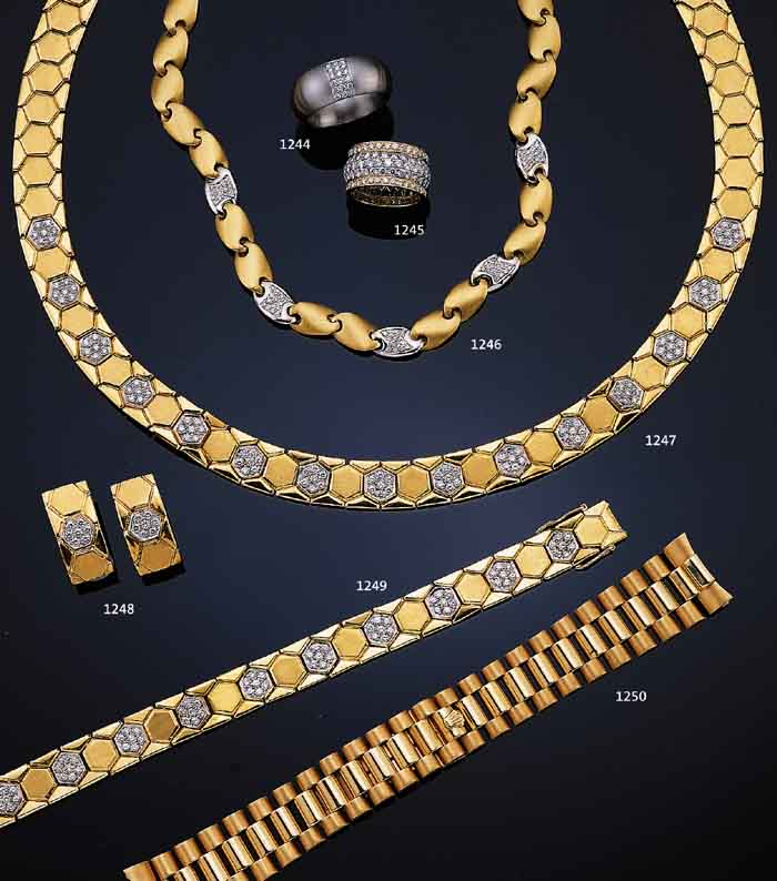 ROLEX-HERREN-PRäSIDENTBAND, GG 750/000, REF. 18000, FALTSCHLIEßE, L. CA. 16 CM, CA. 67.6 G