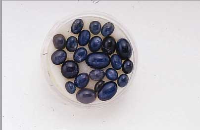 LOT 23 SAPHIR-CABOCHONS ZUS. CA. 51 CT, DIVERE FORMEN, FARBEN UND QUALITäTEN