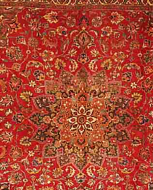 MESCHED, PERSIEN, 217 X 228CM, EHZ 3 FLOR WOLLE, CA.30 JAHRE