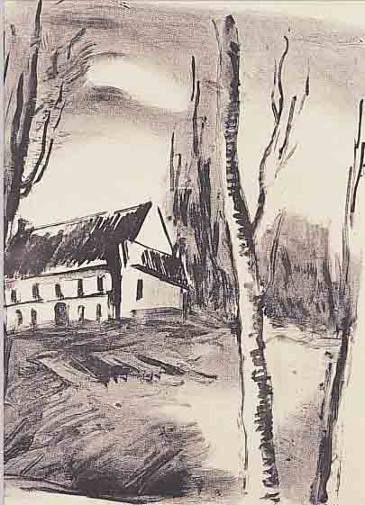 VLAMINCK, MAURICE DE, 1876-1958, LITHOGRAPHIE, HANDSIGNIERT, CA. 16,5 X 13 CM