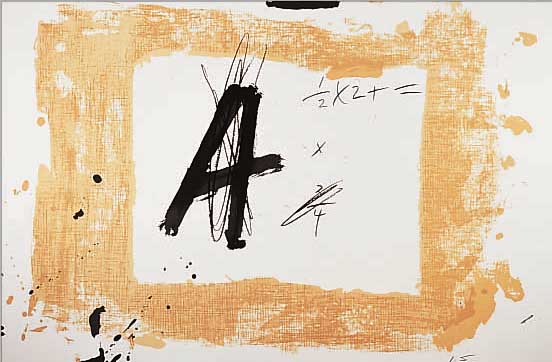 TAPIES, ANTONI, GEB. 1923 BARCELONA, FARBLITHOGRAPHIE, BLATTGR. CA. 55 X 75 CM, WVZ NR. G 639