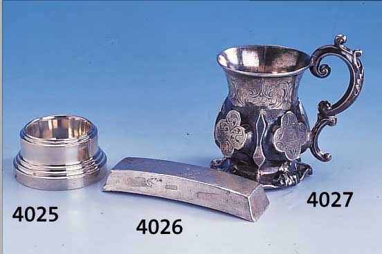 SALZSCHäLCHEN, KLINKOSCH WIEN UM 1912-15, 800ER SILBER, MEISTERMARKE JCK, REINES ART-DE-CO, GETREPPTES DEKOR, HERVORR. ARBEIT UND DESIGN, H ...