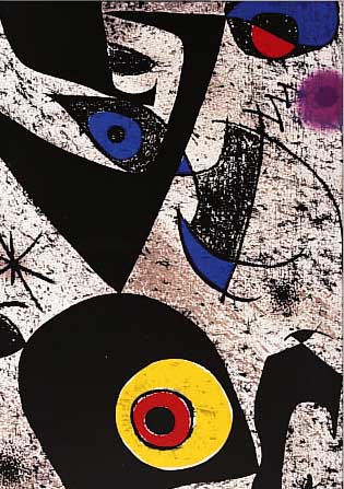 MIRO, JOAN, ZWEI FARBLITHOGRAPHIEN, CA. 30 X 46 UND 36 X 54 CM, PP