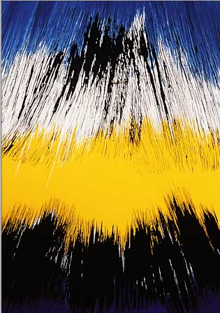 HARTUNG, HANS, ZWEI FARBLITHOGRAPHIEN, JE CA. 64 X 48 CM