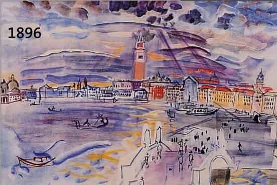 DUFY, RAOUL, 1877-1953, LE BACCARAT A DEAU- VILLE, FARBLITHOGRAPHIE AUF BüTTEN, GEDRUCKT VON DRAEGER FRERES PARIS 1949, NUM. 343/1000, IM DRUCK ...