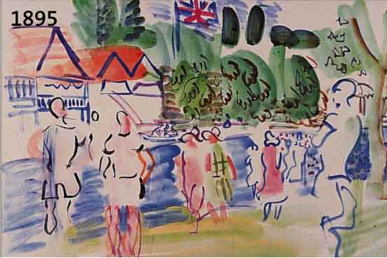 DUFY, RAOUL, 1877-1953, EPSOM, FARBLITHOGRAPHIE AUF BüTTEN, GE- DRUCKT VON DRAEGER FRERES PARIS 1949, NUM. 343/1000, ...