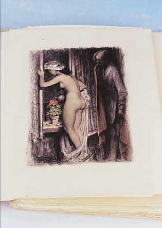 HENRI MURGER: SCENES DE LA VIE DE BOHEME, AUF RIVES 11 + 1 EROTISCHEN FARBRADIERUNG VON EMILE BECAT, ED. ATHENA PARIS 1951, LOSE GEBUNDEN, ...