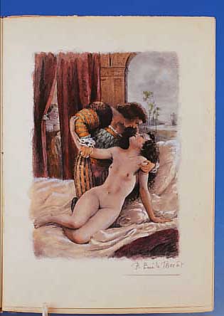 L`ARETIN: LES RAGIONAMENTI, MIT 16 EROTISCHEN FARBRADIERUNGEN V. U. SIGN. P.EMILEBECAT, II.BAND, ED. DE LA NEF D`ARGENT, 1944, LIMIT. ...