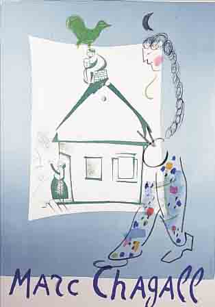 CHAGALL, MARC, 1887-1985, PRIEURE DE VIVOIN, FARBLITHOGRAPHIE, GEDRUCKT VON SORLIER PARIS, IM STEIN SIGN., CA. 65 X 45 CM