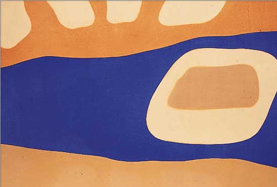 ARP, JEAN, 1887-1966, FARBLITHOGRAPHIE, HANDSIGN. UND BEZ.: E.A., CA. 37 X 31 CM, GEBRäUNT, LEICHT WASSERFLECKIG