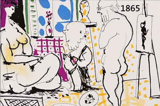 PICASSO, PABLO, 1881-1973, ZWEI FARBLITHOGRAPHIEN, JE CA. 19 X 26 CM