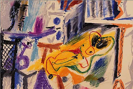 PICASSO, PABLO, 1881-1973, FARBLITHOGRAPHIE, IM STEIN SIGN. UND DAT. 19.04.1963, CA. 19 X 26 CM