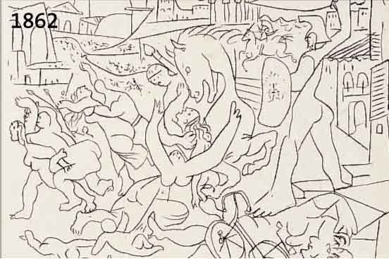 PICASSO, PABLO, 1881-1973, LITHOGRAPHIE, IM STEIN SIGN. UND DAT. 26.10.62, CA. 19 X 26 CM