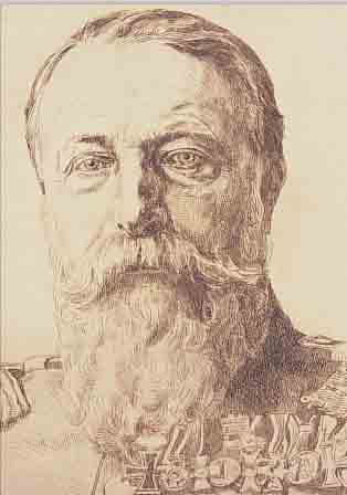 TRüBNER, WILHELM, 1851-1917, PORTRäT DES ERBHERZOGS VON BAYERN, RADIERUNG, HANDSIGNIERT, CA. 25,4 X 17 CM, PP