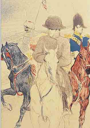 TOULOUSE-LAUTREC, HENRI DE, 1864-1901, KONVOLUT AUS 5 FARBOFFSETS NACH LITHOGRAPHIEN,JE CA. 21 X 28 CM, PP