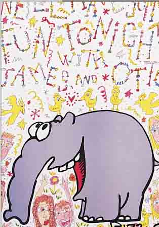 JAMES RIZZI UND OTTO WAALKES, WE'LL HAVE SOME FUN TONIGHT WITH JAMES AND OTTO, FARB- OFFSET, RE. U. HANDSIGN. VON RIZZI UND DAT. 95, CA. ...