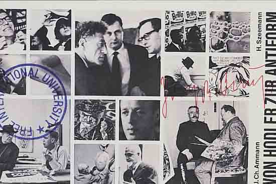 BEUYS, JOSEPH, 1921-1986, VON HODLER ZUR ANTIFORM, MULTIPLE, FARBOFFSET, HANDSIGN. UND MIT FIU-STEMPEL VERSEHEN, CA. 11 X 18 CM, U.GL., R.