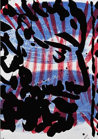 PENCK, A.R., GEB. 1939, DIE ENGEL, FARB- LITHOGRAPHIE, HANDSIGN., NUM. 87/100, BLATTGR.CA. 29 X 27 CM