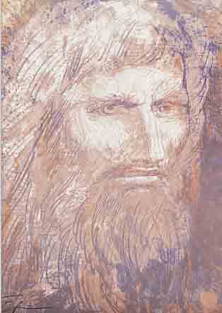 FUCHS, ERNST, PROF., GEB. 1930 IN WIEN, DREI FARBLITHOGRAPHIEN AUS DEM BUCH: VON JAHVE, ALLE HANDMONOGR., JE CA. 29 X 22,5 CM, PP