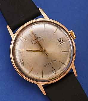 KONVOLUT: 2 GLASHÜTTER HERRENARMBANDUHREN, BEIDE METALL ROSEVERG., 1X SPEZIMATIC, UM 1968, KAL. 75/683, BLATT FL., EZ 2-3, 1X KAL. 60,1, ...