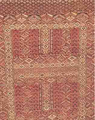 TEKKE, RUSSLAND, 167 X 135CM, EHZ 4-5 WOLLE AUF WOLLE, UM 1900