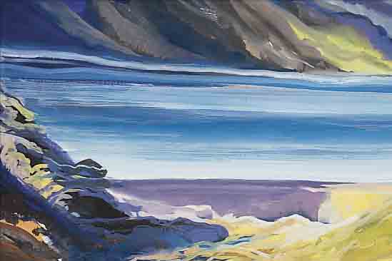 MALSKAT, LOTHAR, GEB. 1912 OSTPREUßEN, FELSIGE KüSTENLANDSCHAFT, AQUARELL/PAPIER, RE. U. SIGN., CA. 47 X 67 CM, U.GL., R.