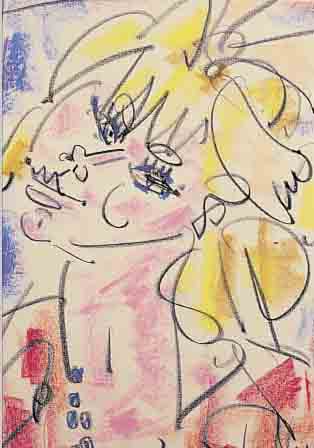 GEN-PAUL (EUGENE PAUL), 1895-1975, LA PARISIENNE, PASTELLKREIDE AUF PAPIER, RE. U. SIGN., CA. 41 X 28 CM, PP, U.GL., R.