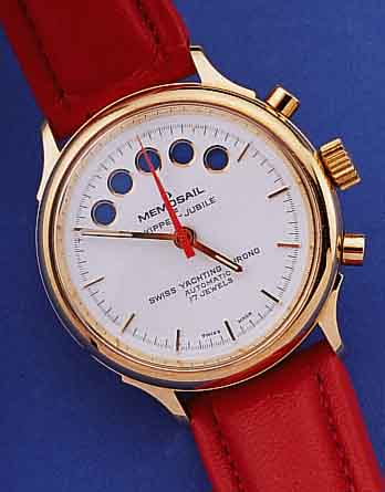 MEMOSAIL YACHTINGCHRONOGRAPH, SCHWEIZ UM 1997, AUTOMATIK, HARTVERG., BEIDS. VERGL., COUNTDOWNANZ., 17 ST., ZENTRALROTOR, BASISKAL.VALJOUX ...