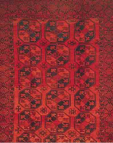 AFGHANE, 300 X 225CM, EHZ 3-4 WOLLE AUF WOLLE, CA.50 JAHRE