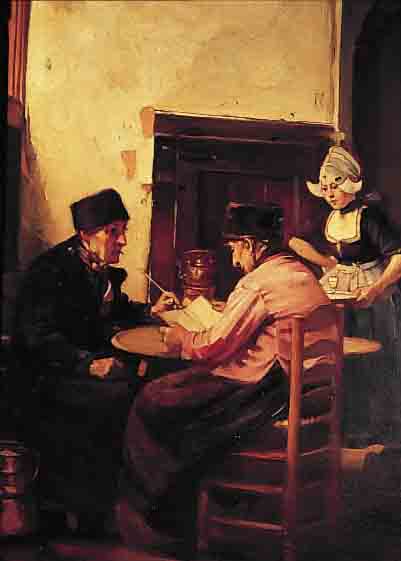 POSSIN, RUDOLF, 1861 MAGDEBURG - 1922, SCHüLER VON KNILLE, H. GUSSOW UND THEDY, MACHTE ZAHLREICHE STUDIENREISEN NACH HOLLAND, WERKE U.A. ...