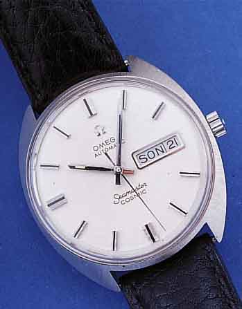 OMEGA HERRENARMBANDUHR SEAMASTER COSMIC AUTOMATIK, REF.-NR. 166036, SCHWEIZ UM 1969, EDELST., EINSCHALENAUSF., GET. A-WELLE, BEI LETZTEM ...