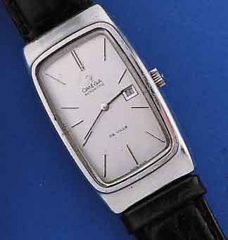 OMEGA HERRENARMBANUHR AUTOMATIK DE VILLE, REF.-NR. ST1560001, SCHWEIZ UM 1973, EDELST.- STüLPGEH., GET. A-WELLE, BEI FERTIGST. WASSER-GESCH., ...